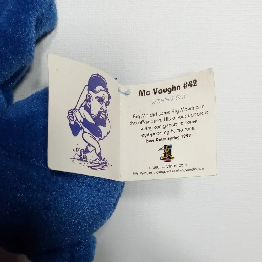 1998 Salvino's Bammers #10 Chipper Jones #42 Mo Vaughn Beanie Bears - Picture 3 of 12